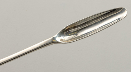 18th Century Dutch Silver Marrow Scoop - Amsterdam, 934 standard, Hermanus Heuvel